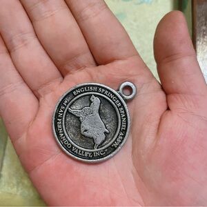 Vintage Silver Dog Tag Pendant